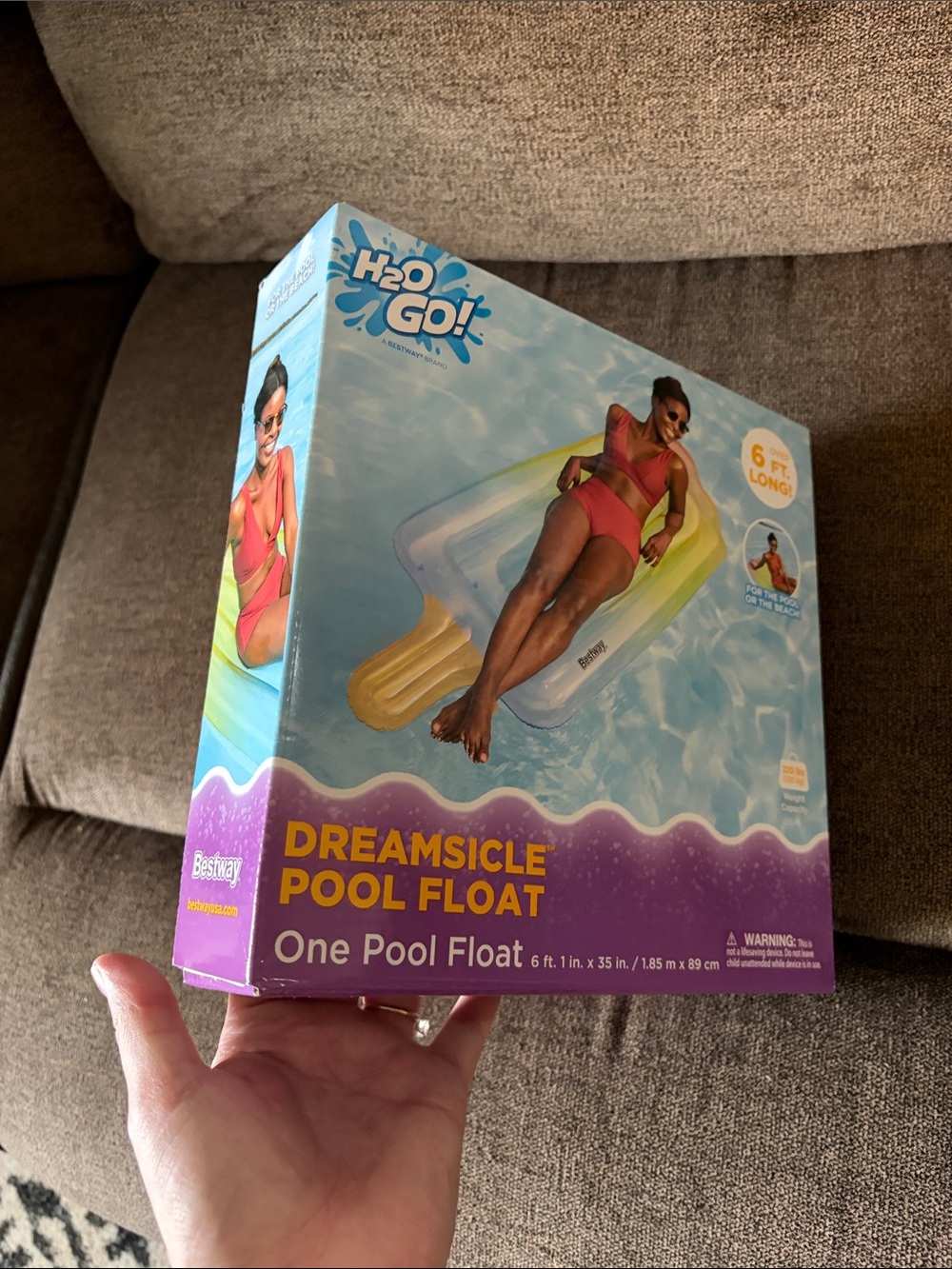 Dreamsicle Inflatable Pool Float - Multicolor - Picture 4 of 6